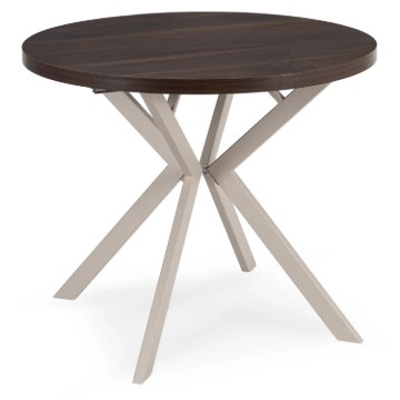 Mebel Elite Стіл Lugo, розкладний, 90–190 см, горіх/кашмір, ME.LUGO/O/KASZ/S - Home Club