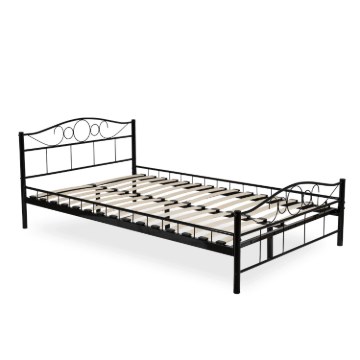 Mebel Elite Металеве ліжко Griffin 120x200, чорне, ME.GRIFFIN/120/CZ/LOZ - Home Club