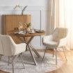 Mebel Elite Обертове крісло Calmo кремового кольору з тканини «букле», ME.CALMO/KR/KASZ/TB/K - Home Club, Зображення 2