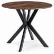 Mebel Elite Комплект: стіл Lauren 90 см, дуб рустикальний/чорний, та 4 стільці Robin, чорні, ME.LAUREN/RU/CZ/S90:1|ME.ROBIN/CZ/V/K:4 - Home Club, Зображення 6
