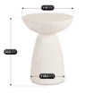 Mebel Elite Столик Nell 41 см, кремовый/бежевый, современный, ME.NELL/KR-BZ/MGO/L - Home Club, изображение 5