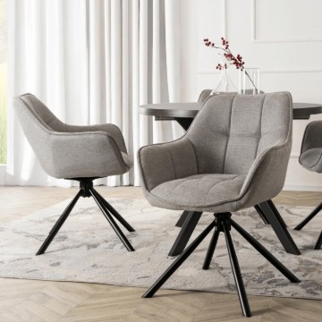 Mebel Elite Вращающееся кресло Peony 2, серого цвета, ME.PEONY2/P/T/K - Home Club