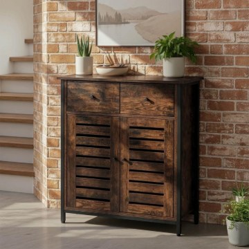 Mebel Elite Шафа для взуття Amaya 70 см, дуб у стилі рустик, ME.AMAYA/DRU/CZ/KOM - Home Club