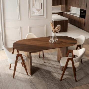 Mebel Elite Стол Tino, овальный, 190 см, орех, ME.TINO/O/S - Home Club