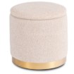 Mebel Elite Мягкий пуф Carnos, бежевый, из ткани «букле», ME.CARNOS/BZ/TB/PUF - Home Club