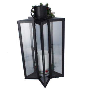 Chomik Світловий Ліхтар Led 30 × 30 × 50 См З Свічкою У Вигляді Зірки, LED3362 - Home Club