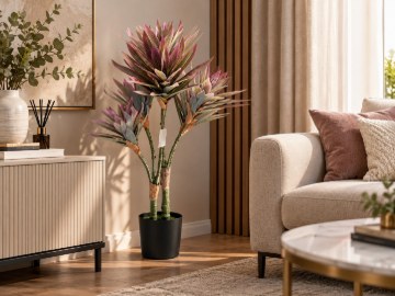 Garden Line Штучна рослина в горщику — рожево-зелений бамбук, 90 см, PAM1955 - Home Club
