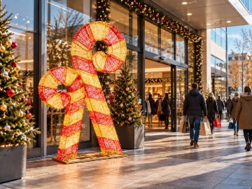 Chomik Рождественское украшение 3D — набор светодиодных сахарных палочек, 2,5 м, LED6137 - Home Club