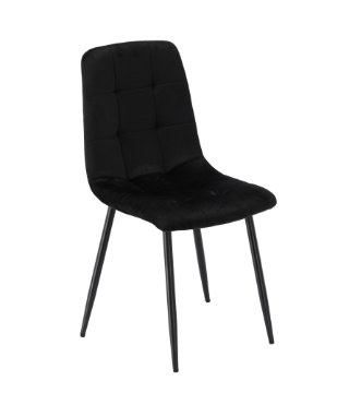 BackHome Living Черное велюровое кресло, FAT1429 - Home Club