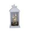 Chomik Світлодіодний Ліхтар, Білий, 14 × 14 × 27 См, З Трьома Свічками, LED3324 - Home Club, Зображення 8