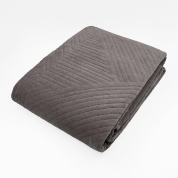 Kontrasto Покривало для ліжка Vesta 200x230 см, сіре, DTE-NAR-00012 - Home Club