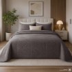 Kontrasto Покривало для ліжка Vesta 200x230 см, сіре, DTE-NAR-00012 - Home Club, Зображення 4