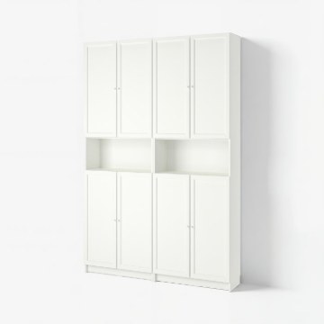 ИКЕА Книжный шкаф с надставкой BILLY БИЛЛИ / OXBERG ОКСБЕРГ, 492.807.54 - Home Club