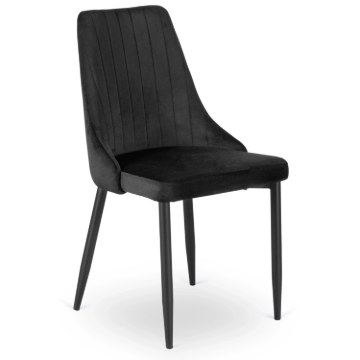 Mebel Elite Стул Bari, черный, велюровый, ME.BARI/CZ/V/K - Home Club