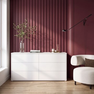 Forte Шафа 155 см Sophistispace, біла, ACSK226-120 - Home Club