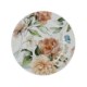 BackHome Living Круглая Подтарелка 33 × 33 × 1,5 См, Белая С Цветочным Узором, VEN0669 - Home Club