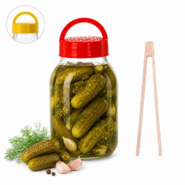 Chomik Банка 3 Л + Кришка Pl + Рецепт/Щипці , CHOM3000/A - Home Club