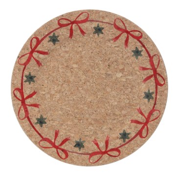 Chomik Кругла Підставка 33 x 33 x 1,5 См Коркова З Стрічкою, VEN7755 - Home Club