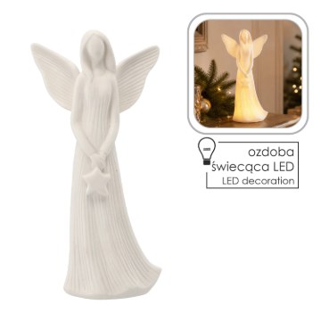 Chomik Фигурка Ангела С Звездой Led, Выс. 23,6 См, SID3379 - Home Club
