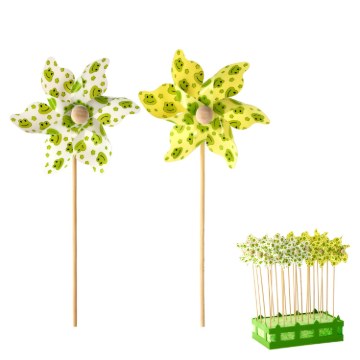Garden Line Вітряк У Жабці 9 x 27,5 См Білий/Жовтий, AKI0551 - Home Club