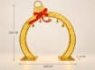 Chomik 3D-Светодиодная Рождественская Украса — Арка В Виде Рождественской Шарика С Бантом И Колокольчиками, 260 × 20 × 260 См, LED9822 - Home Club, изображение 5
