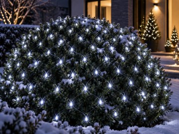 Chomik Сітка Led 256L Холодний Білий 2 x 2 М Внутрішня/Зовнішня, LED1698 - Home Club