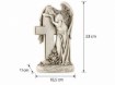 Chomik Фигура Стоящего Ангела С Крестом 18,5 x 11 x 33 См, DED0098 - Home Club, изображение 3