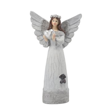 Chomik Фігура Ангела З Серцем 18 × 9 × 31 См, DED1703 - Home Club