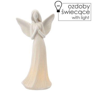 Chomik Фігурка Ангел Led Вис. 23,6 См, SID3362 - Home Club