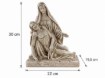 Chomik Фігура Пієта 22 × 19,5 × 30 см, DED1659 - Home Club, Зображення 5