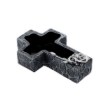 Chomik Цементний Кладбіщний Вазон - Хрест Темно-Сірий - Сріблястий 28 X 18 X 7,5 См, DED8943 - Home Club, Зображення 3