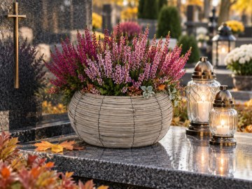 Chomik Плетена Обгортка, Кругла, 39 × 21 См, Сіра, SIL02_0937 - Home Club