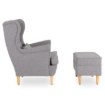Mebel Elite Кресло для отдыха Evan 2 с подставкой для ног, серого цвета, ME.EVAN2/JP/D/T/FWPD - Home Club, изображение 7