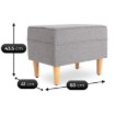Mebel Elite Кресло для отдыха Evan 2 с подставкой для ног, серого цвета, ME.EVAN2/JP/D/T/FWPD - Home Club, изображение 9