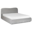 Mebel Elite Ліжко 140x200 Bristol із ящиком для речей, сіре велюрове, ME.BRISTOL/140/P/V/LOZZPOJ - Home Club, Зображення 3