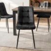 Mebel Elite Стілець Peru, чорний, велюровий, ME.PERU/CZ/V/K - Home Club, Зображення 3