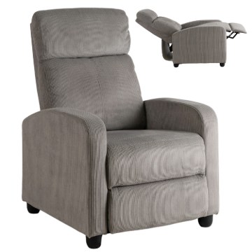 Mebel Elite Раскладной кресло Danny, серый, из вельвета, ME.DANNY/P/SZTR/FW - Home Club