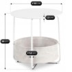Mebel Elite Столик Varano, белый/бежевый, ME.VARANO/B/BZ/L - Home Club, изображение 6