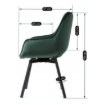 Mebel Elite Вращающееся кресло Luna, зеленое, велюровое, ME.LUNA/Z/V/K - Home Club, изображение 8