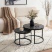 Mebel Elite Набор столиков Manu, черный, ME.MANU/CZ/L - Home Club, изображение 2