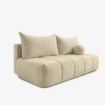 Mebel Elite Раскладной диван Saria кремового цвета из велюра, COM.CLOUD/MONOLITH02/SOF - Home Club, изображение 3