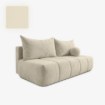 Mebel Elite Раскладной диван Saria кремового цвета из велюра, COM.CLOUD/MONOLITH02/SOF - Home Club, изображение 4