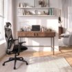 Mebel Elite Письмовий стіл Trish 120 см з рифленою поверхнею, горіх, ME.TRISH/O/B120 - Home Club, Зображення 2