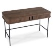 Mebel Elite Письмовий стіл Trish 120 см з рифленою поверхнею, горіх, ME.TRISH/O/B120 - Home Club, Зображення 5