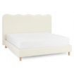 Mebel Elite Ліжко 160x200 Izmir, кремове, з тканини букле, ME.IZMIR/160/KR/TB/LOZ - Home Club, Зображення 3