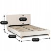 Mebel Elite Кровать 140x200 Kioto, кремовый букле, ME.KIOTO/140/KR/TB/LOZ - Home Club, изображение 10