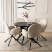 Mebel Elite Стіл Lukas, розкладний, 100–250 см, чорний, ME.LUKAS/CZ/S - Home Club, Зображення 2