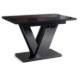 Mebel Elite Стіл Clark, розкладний, 120–160 см, чорний глянцевий, PM.DUBAJ/CZ/PL/S - Home Club