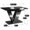 Mebel Elite Стіл Clark, розкладний, 120–160 см, чорний глянцевий, PM.DUBAJ/CZ/PL/S - Home Club, Зображення 8