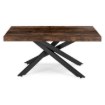 Mebel Elite Стол Hampton, раскладной, 160–240 см, дуб в стиле рустик/чёрный, ME.HAMPTON/RU/CZ/S160-240 - Home Club, изображение 6